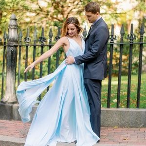 SALE! Custom made baby blue gown